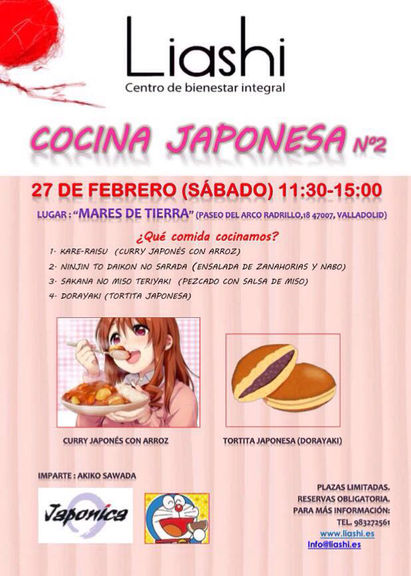 Curso de cocina japonesa en Valladolid